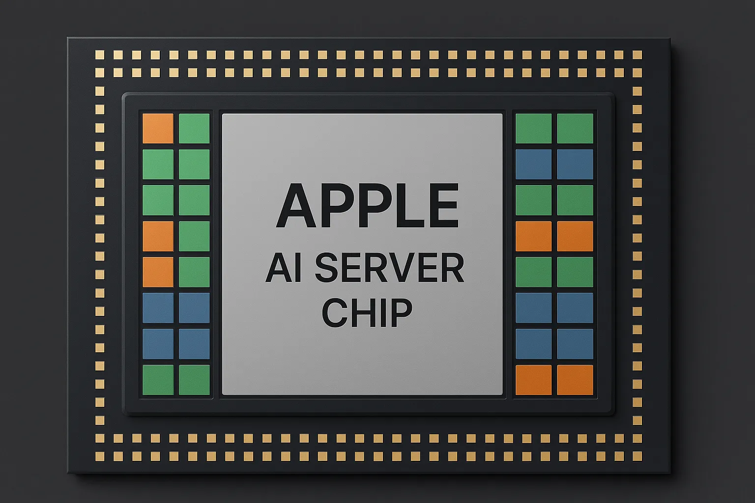 챗 GPT로 생성한 AI 서버용 칩. AI 생성 이미지.