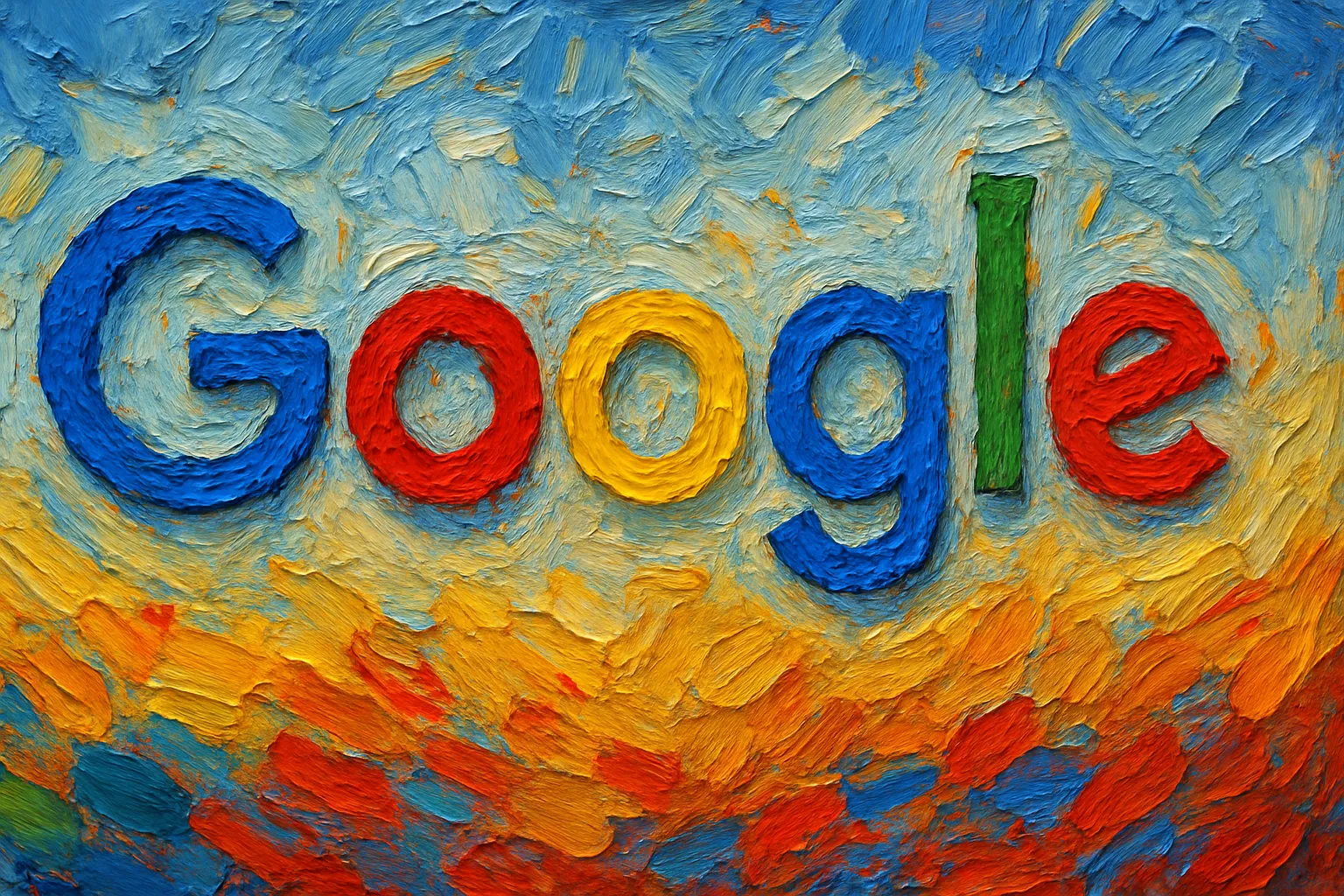 구글 로고 이미지. AI 생성 이미지.