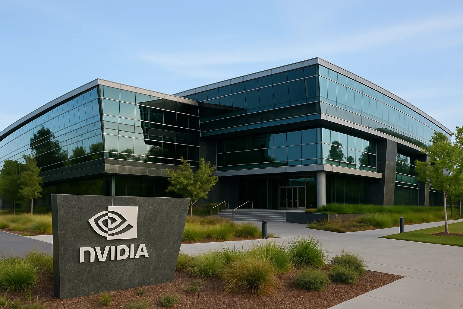 엔비디아 연구개발 센터 예시 이미지. 실제 건물과 관련 없음. AI 생성 이미지.